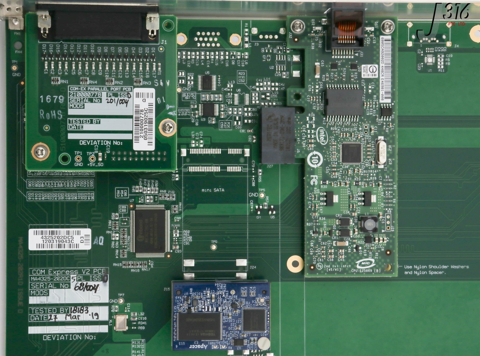 30588 WATERS PCB, COM EXPRESS CARRIER BD V2, 279003453 (NEW